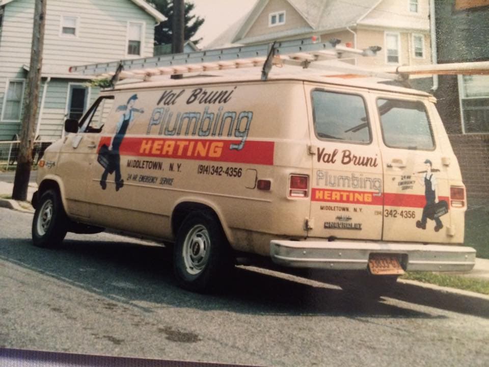 Val Bruni Plumbing vintage service van - Family business since 1984
